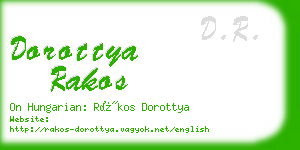 dorottya rakos business card